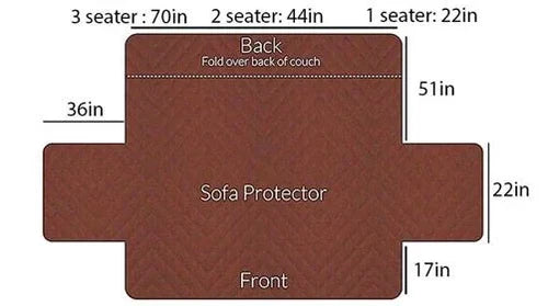 Pinsonic Sofa Cover ( Red )
